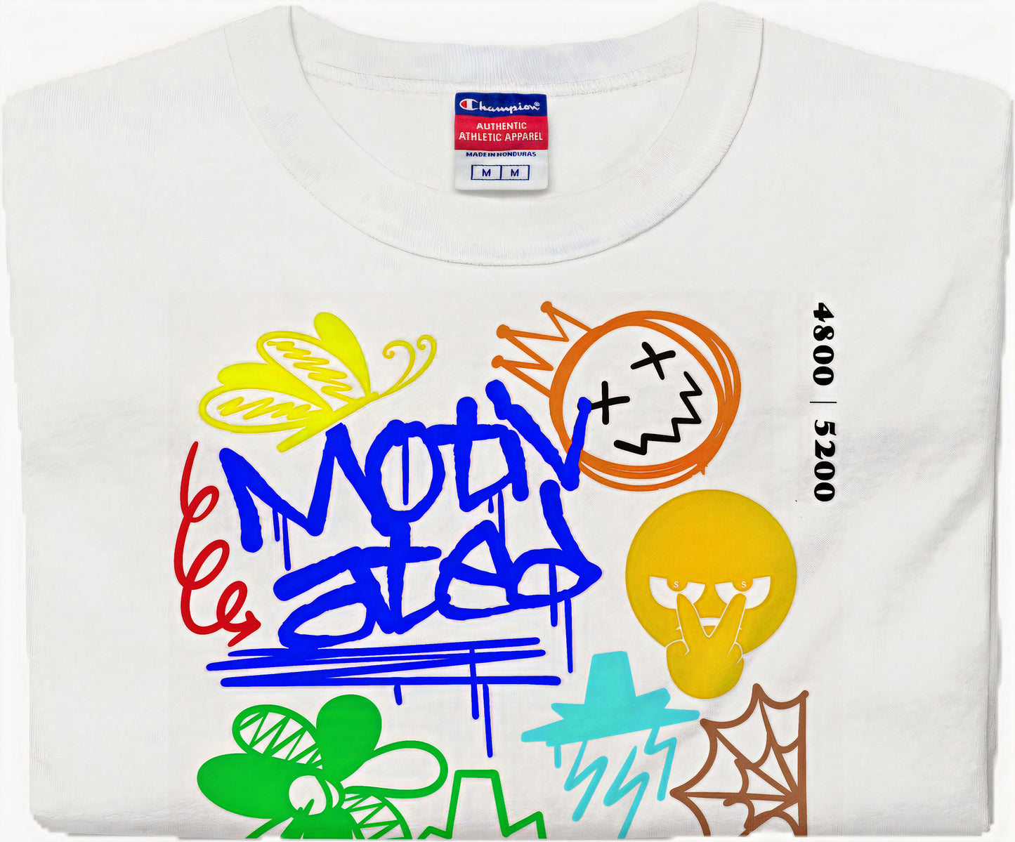 CHAMPION x FOCUS RICH "MOTIVATED" T-SHIRT (WHITE)